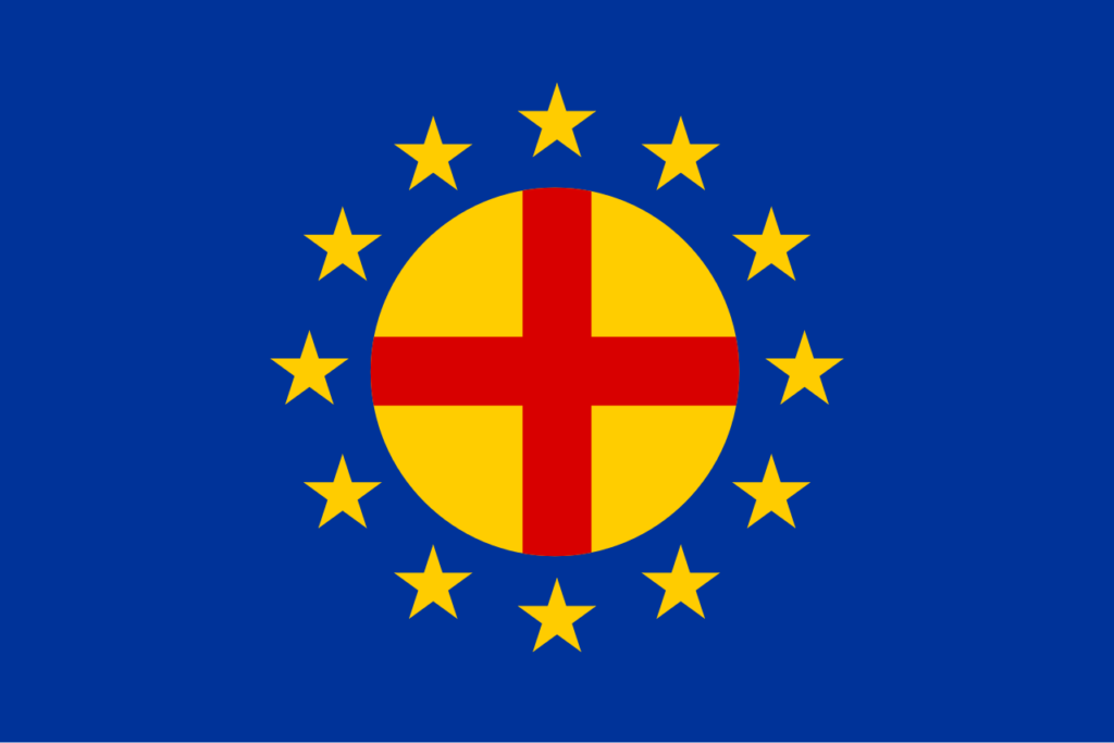 Vlajka Panevropské unie. Zdroj: cs.wikipedia.org